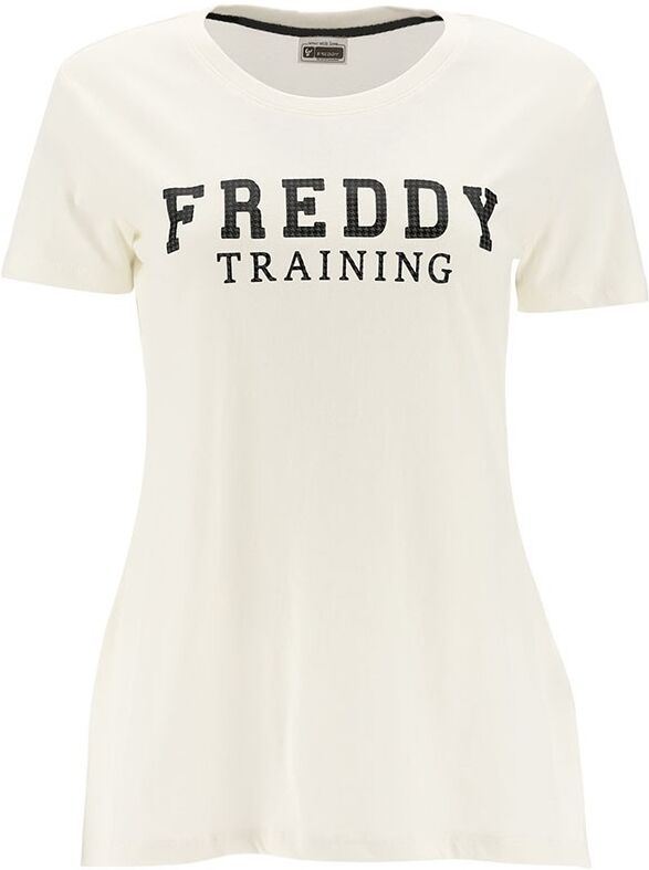 Freddy T-shirt Check Bianco Nero Donna M