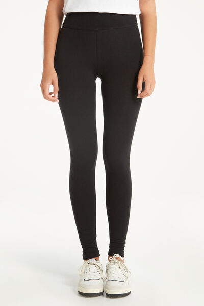 Tezenis Leggings in Cotone Donna Nero Tamaño M