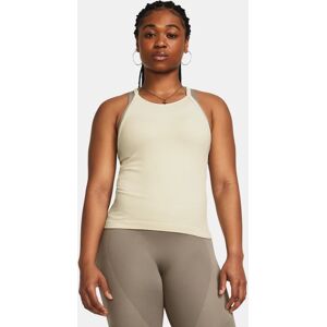 Damestanktop Under Armour Vanish Elite Seamless Silt / Iridescent XL Brown XL