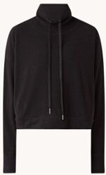 Sweaty Betty Harmonise hoodie van fleece met steekzakken - Zwart