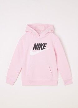 Nike Club Fleece hoodie met logoprint - Lichtroze