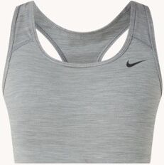 Nike Swoosh sport bh met Dri-FIT en medium support - Donkergrijs