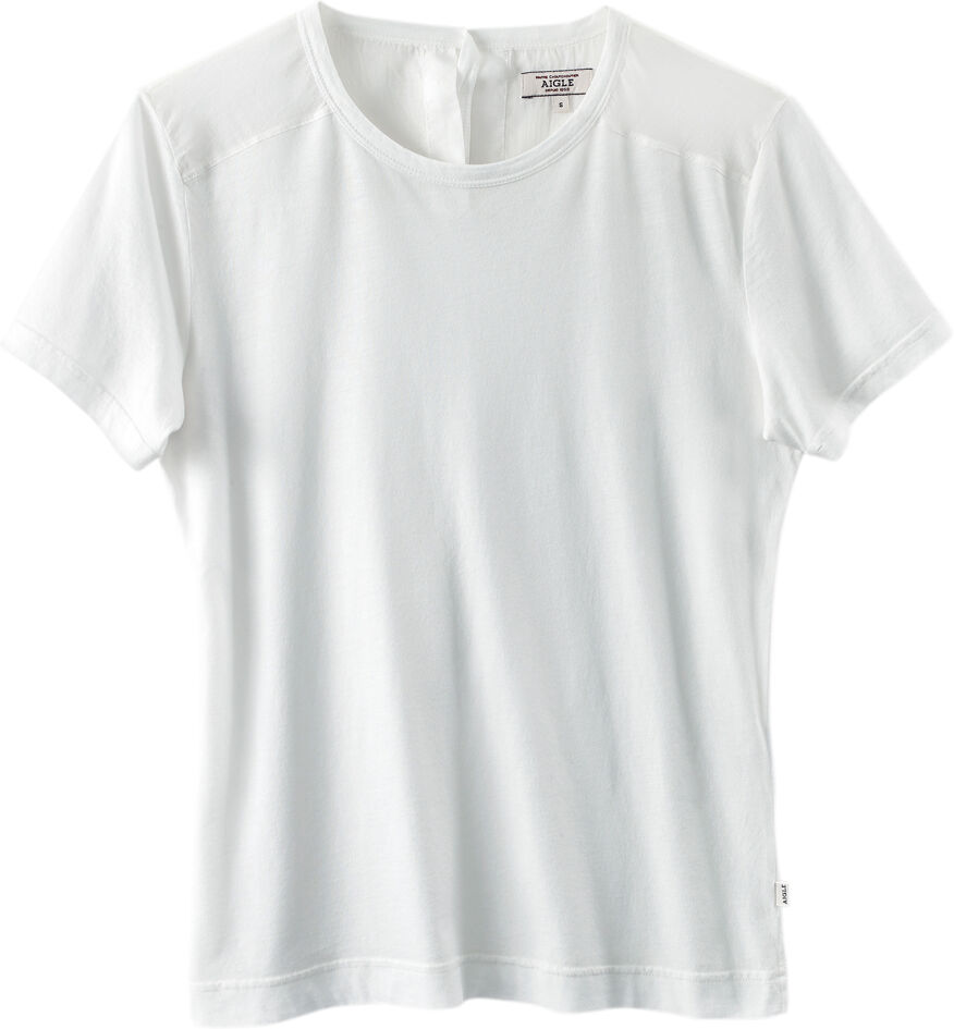 Aigle Dames T-Shirt Mixtee, wit, Maat: XS