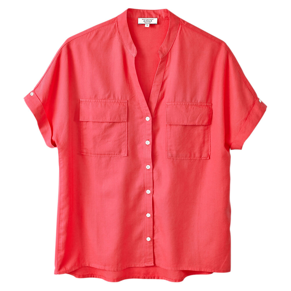 Aigle Dames blouse Yarrowshirt, rood, Maat: 40