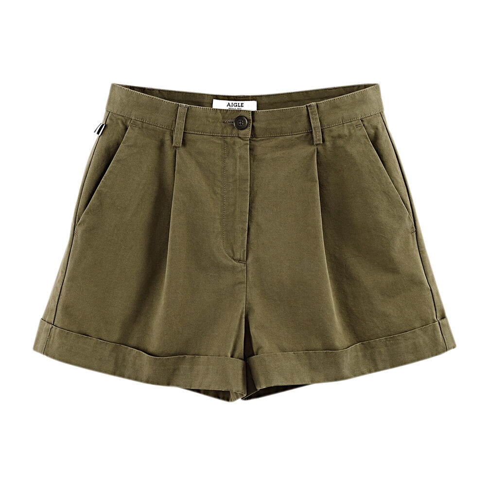 Aigle Dames Shorts Notite, khaki, Maat: 42