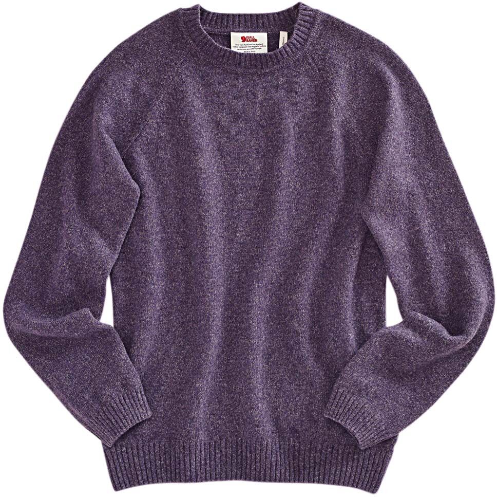 Fjällräven Dames pullover Övik Re-Wool Sweater W, paars, Maat: XS