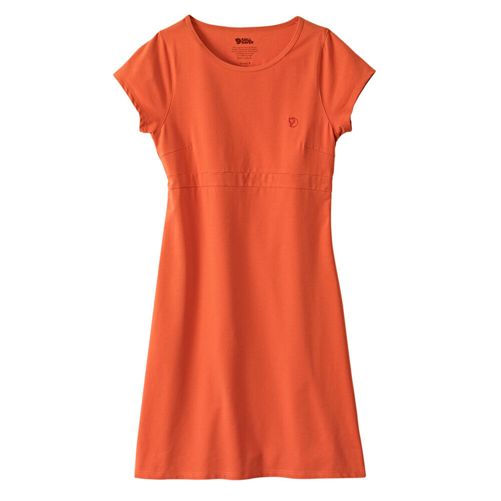 Fjällräven Dames Jurk High Coast Dress W, oranje-rood, Maat: L