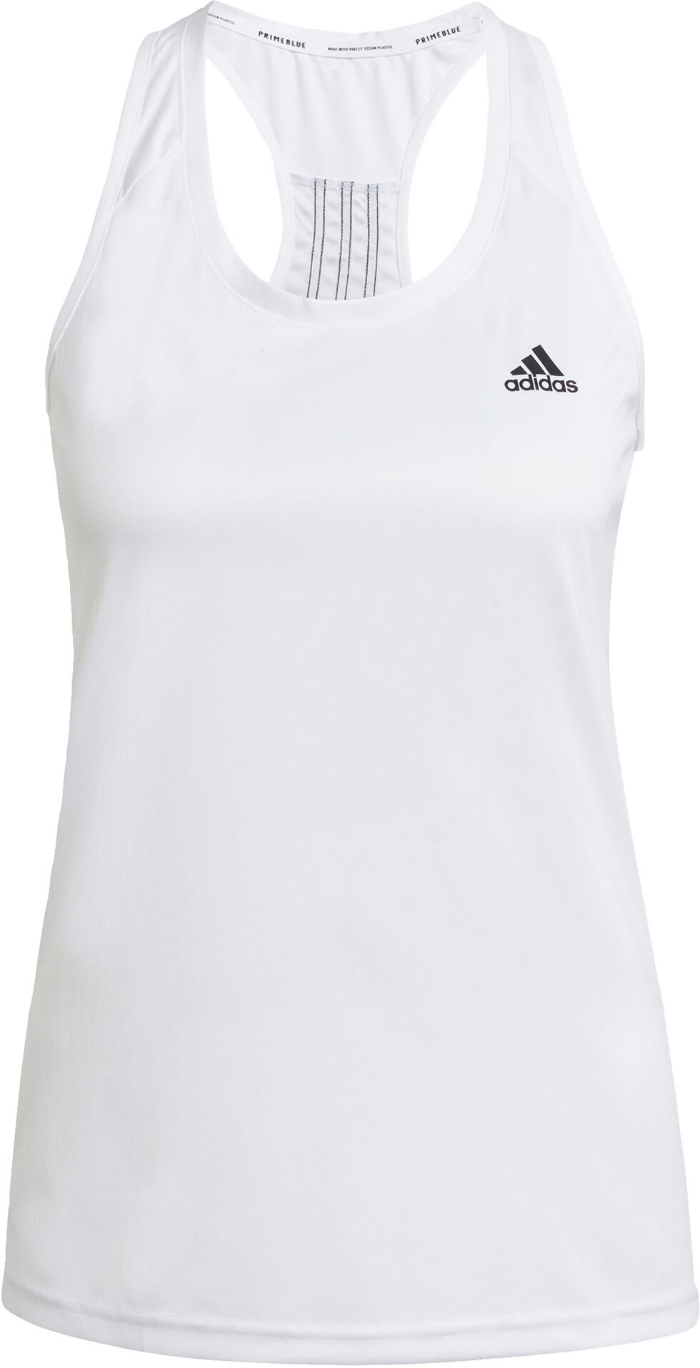 adidas Designed 2 Move 3-Stripes Sport Tanktop Dames Wit - S