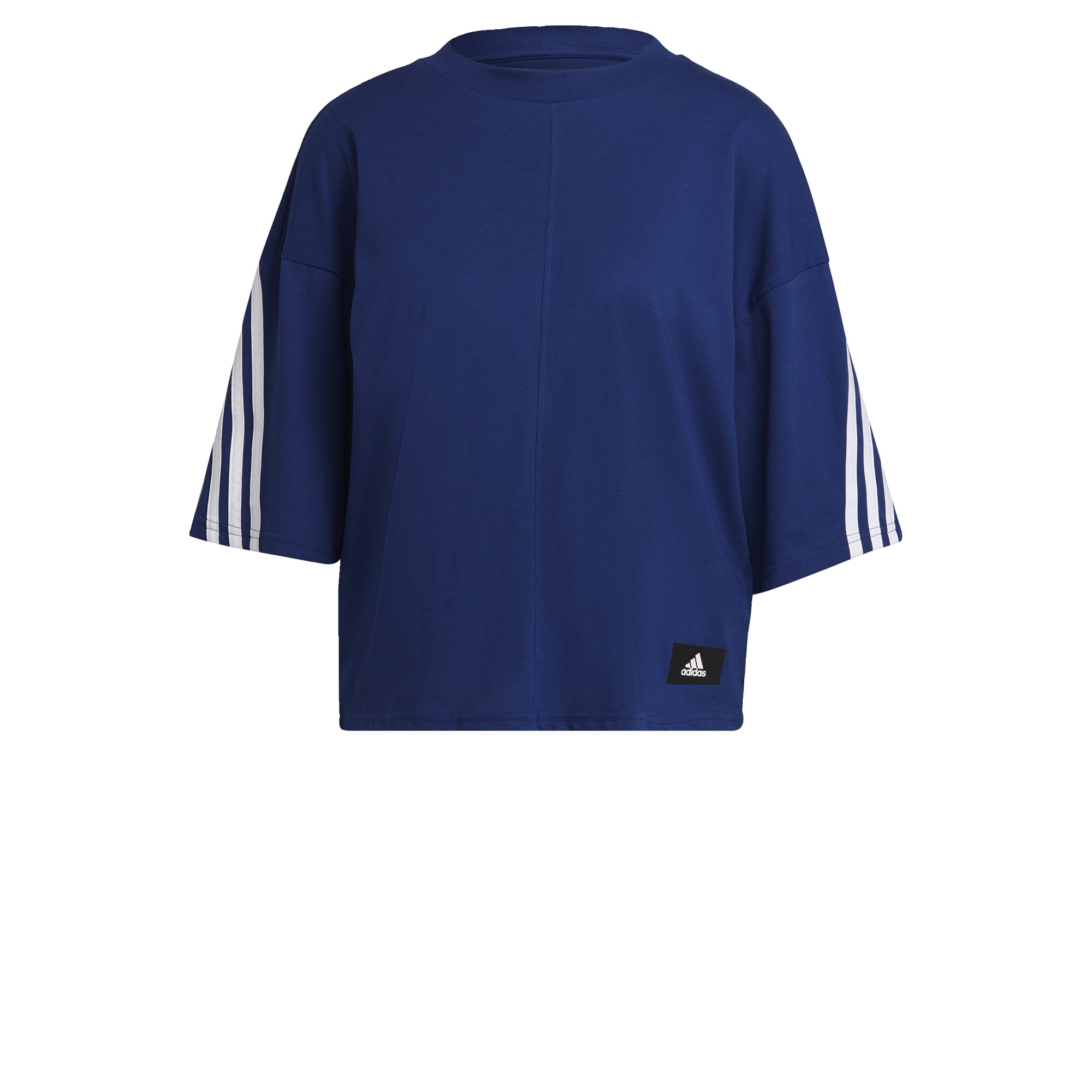 adidas Sportswear 3-Stripes T-shirt Dames Donkerblauw Wit - M