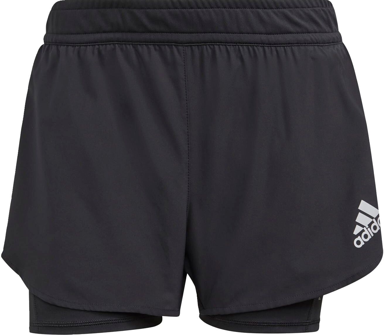 adidas Fast Primeblue Two-in-One Short Dames Zwart - XXS