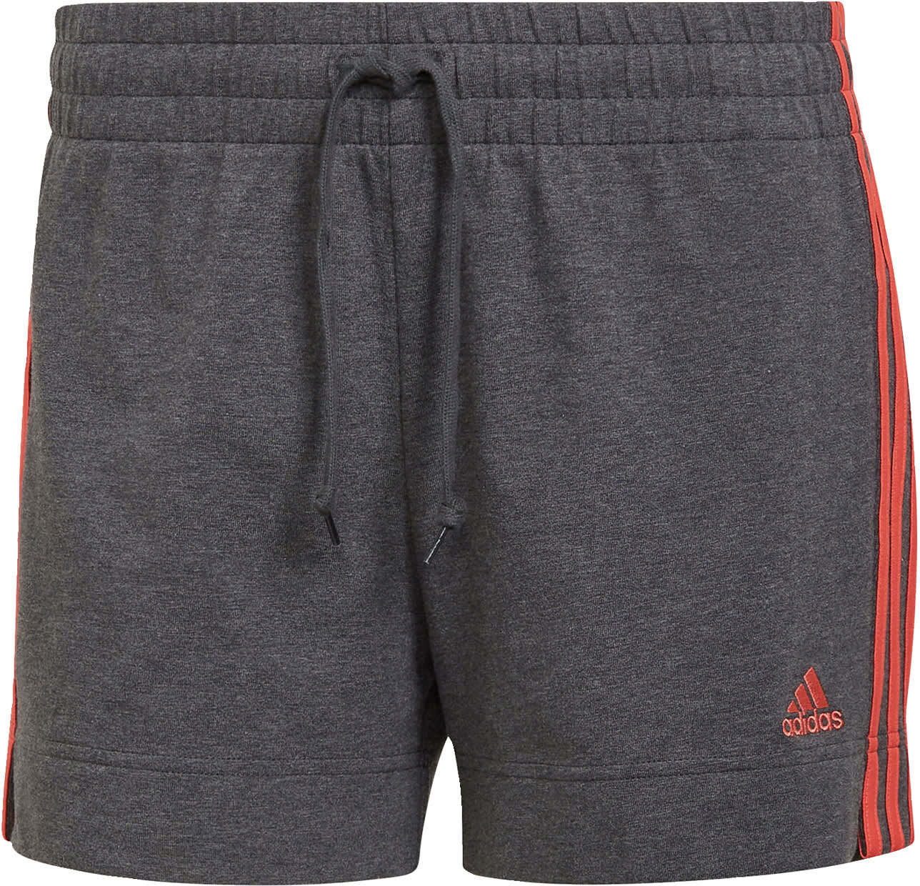 adidas Essentials Slim 3-Stripes Short Dames Grijs - XS