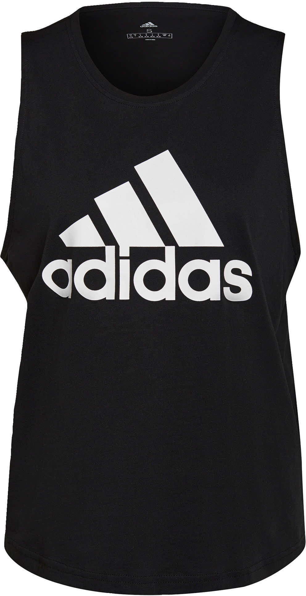 adidas Essentials Big Logo Tanktop Dames Zwart - XXS