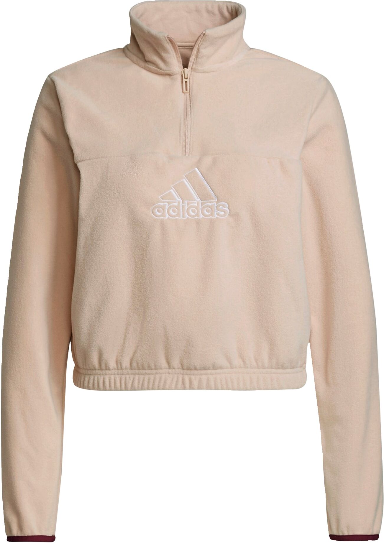 adidas Brand Love Polar Fleece Geborduurd Logo Sweatshirt Dames Roze - XXL