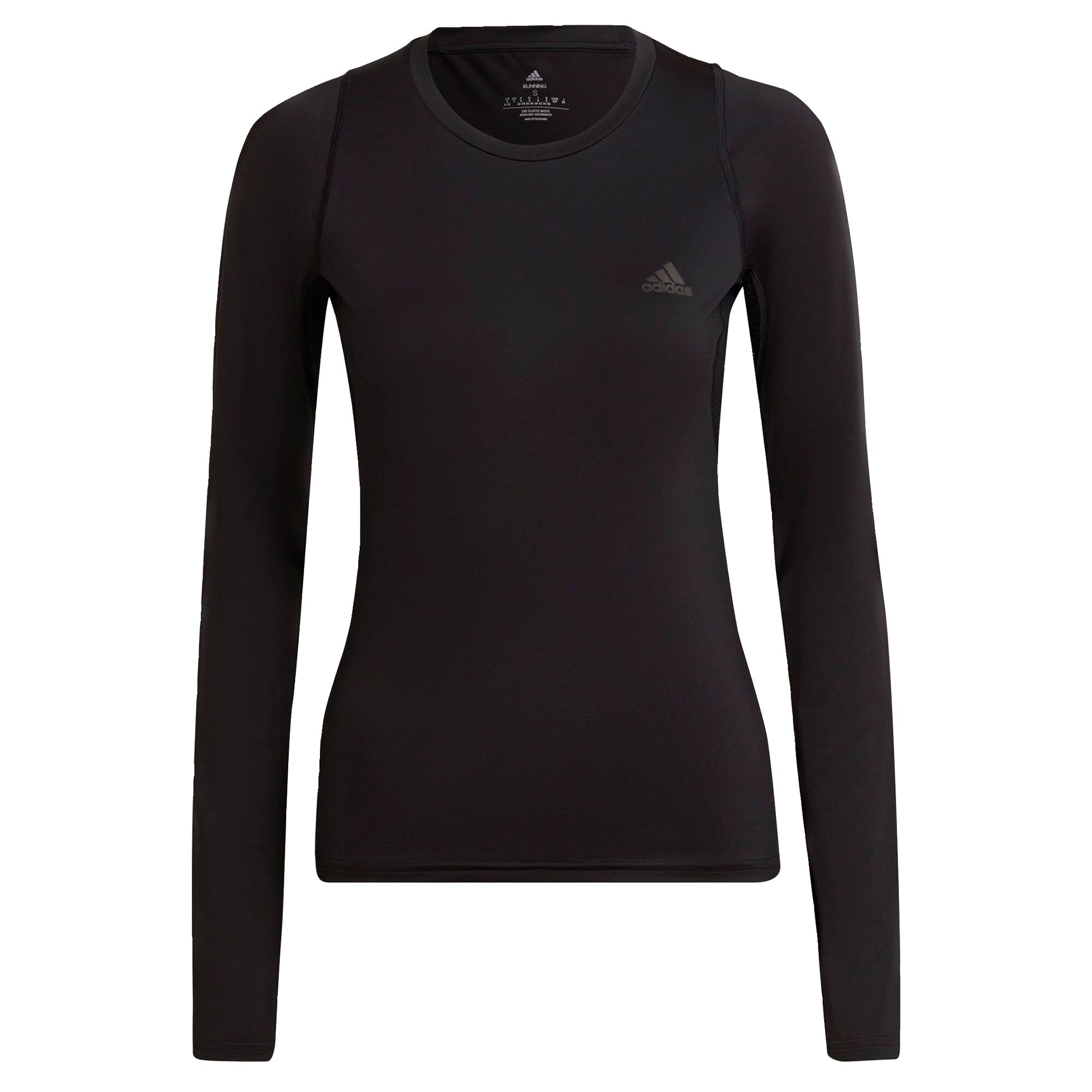 adidas Run Fast Longsleeve Dames Zwart - S