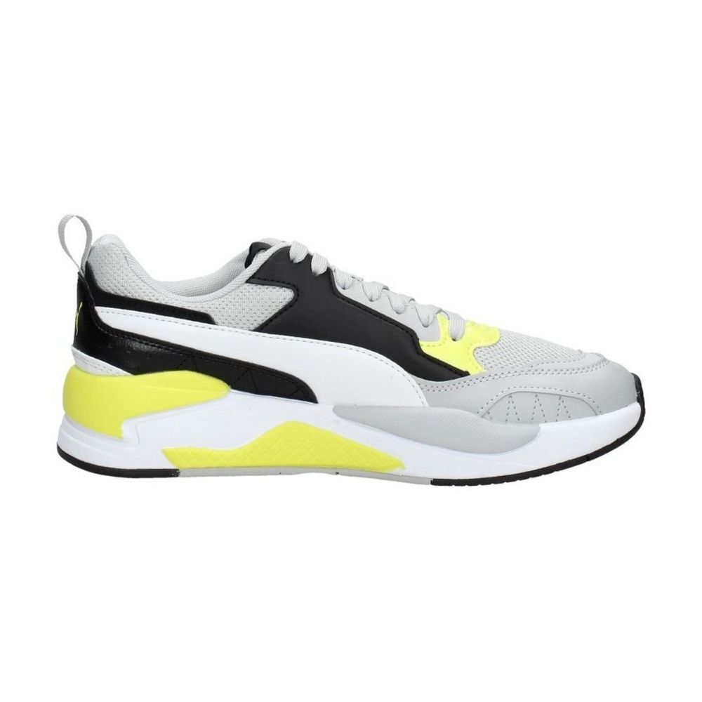 PUMA X-Ray 2 Square Sneakers Kids Lichtgrijs Wit Zwart Geel - 39