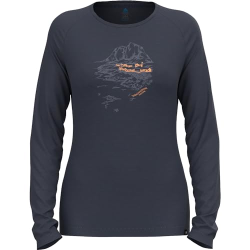 Odlo Ascent 365 Merino 200 shirt met lange mouwen met Noorwegen motief M