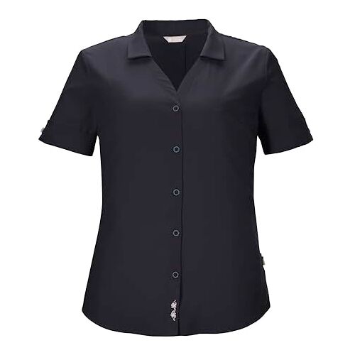 killtec Dames Functionele blouse KOS 35 WMN WVN SHRT, dark navy, 38, 41273-000