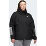 adidas BSC 3-Stripes RAIN.RDY Jack (Grote Maat) Black 1X,2X,3X,4X Dames