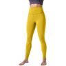 Generic Hoge elasticiteit strakke yogabroek voor dames, effen, modieus, casual, sport, heuplift, yoga-top, Geel, XL