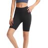 BIISDOST Yoga-capribroek voor dames, nauwe zak, fietsbroek, lente/zomer, hoge taille, heuplift, fitness, sportshorts, wit, korte sportbroek voor dames, zwart, XL