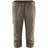 Maier Sports Dames functionele capri neckar van 100% PA, functionele broek/outdoorbroek/wandelbroek/capribroek, bruin (teak/780), maat 40