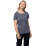 Jack Wolfskin Dames Tech T W T-shirt met korte mouwen, dolfijn, XL, Dolfijn, XL