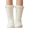 SARUEL Foozie Socks for Women, The Foozie Christmas Socks, Winter Floor Socks (ONE SIZE,White)