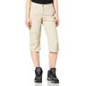 Maier Sports Dames functionele capri neckar van 100% PA, functionele broek/outdoorbroek/wandelbroek/capribroek, beige (veather gray/743), maat 44