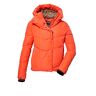 killtec Dames Ski-jas/gewatteerde jas met sneeuwvanger KSW 59 WMN SKI QLTD JCKT, neon-coral, 42, 39725-000