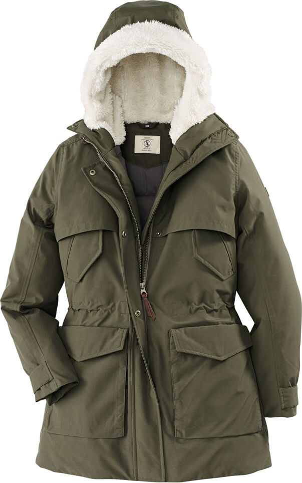 Aigle Dames Winterparka Halitu - khaki - 46