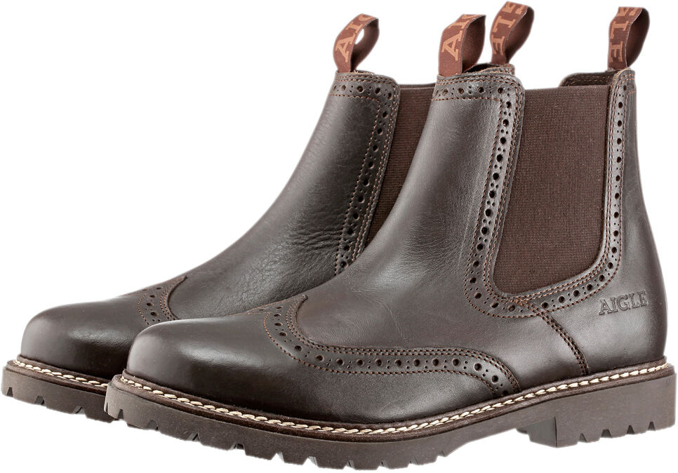 Aigle Dames Enkellaarzen Darven Brogue W - donkerbruin - 40