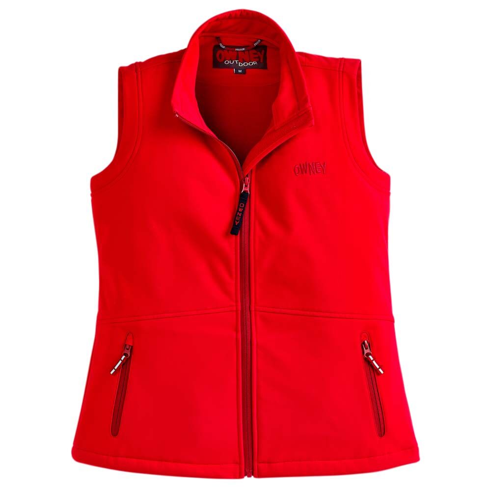 OWNEY Dames Softshell-vest Basic Vest - rood - XXL