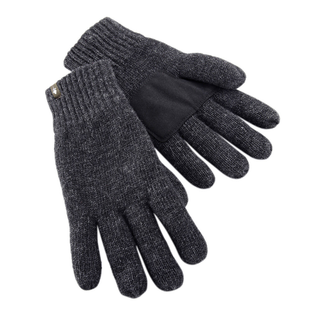 PinewoodÂ® Handschoenen Wool Knitted - zwart - XL/XXL