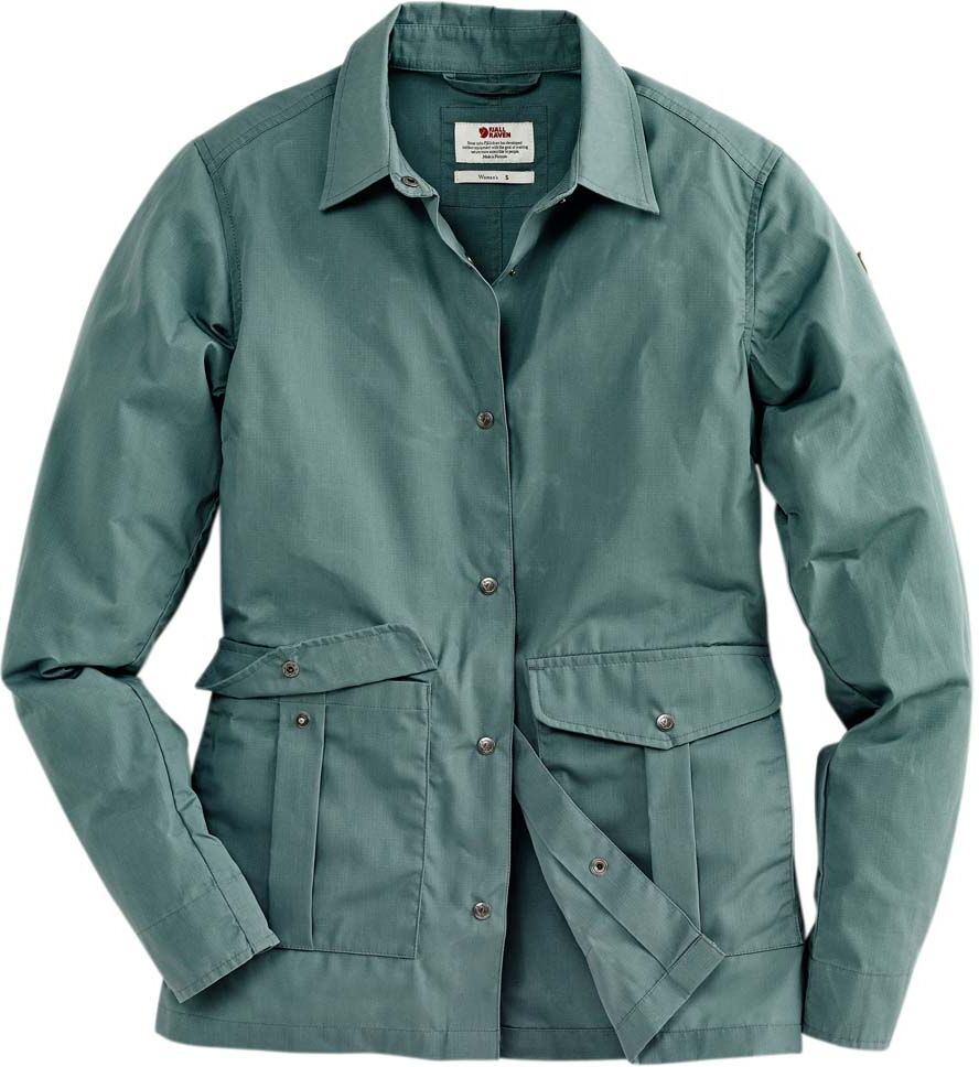 FjÃ¤llrÃ¤ven Damesjack Greenland Shirt Jacket W - blauw-groen - XS