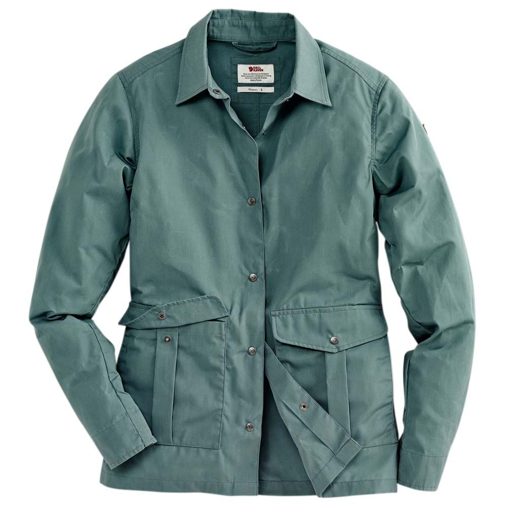 FjÃ¤llrÃ¤ven Damesjack Greenland Shirt Jacket W - blauw-groen - S