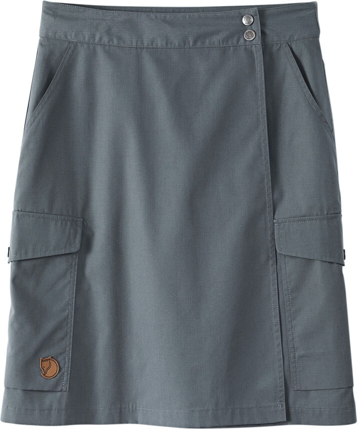 FjÃ¤llrÃ¤ven Dames rok Ã–vik Travel Skirt W - grijs-blauw - 38