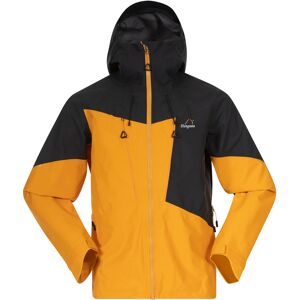 Bergans Of Norway Y Mountainline Bold 3l Shell Jacket M Mango Yellow/Dark Shadow Grey L