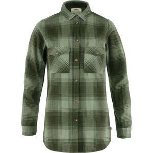 Fjällräven ÖVIK TWILL SHIRT LS W  DEEP FOREST-PATINA GREEN