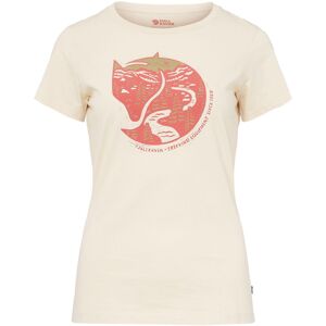 Fjällräven ARCTIC FOX PRINT T-SHIRT W  CHALK WHITE