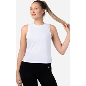 FAMME - White Mesh Tank Top - L