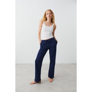 Gina Tricot - Basic straight sweatpants - Joggebukser - Blue - XXS - Female  Female Blue