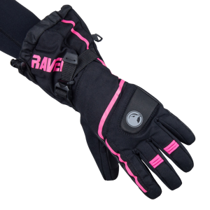 Raven Hansker  Yeti Dame Svart-Rosa