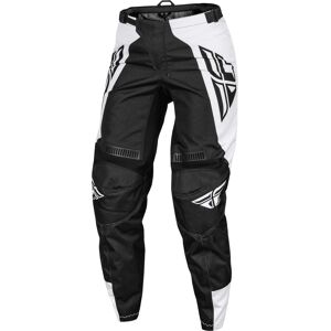 Fly Racing F-16 2024 svart / hvit Ladies Motocross Pants 32 Svart Hvit