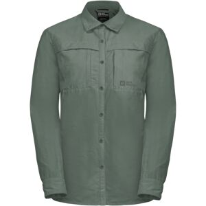 Jack Wolfskin Barrier Ls Shirt W Hedge Green XL, Hedge Green