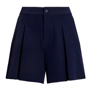 Ralph Lauren Wide-Leg Pleated Shorts Dame Navy M