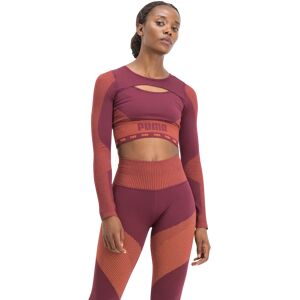 Puma Train FormKnit Seamless Long Sleeve, treningsgenser dame Grape Wine