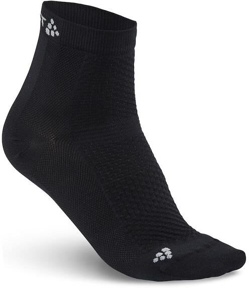 CRAFT Cool Mid 2-Pack Sock Black Tynn Lettvektssokk 43/45