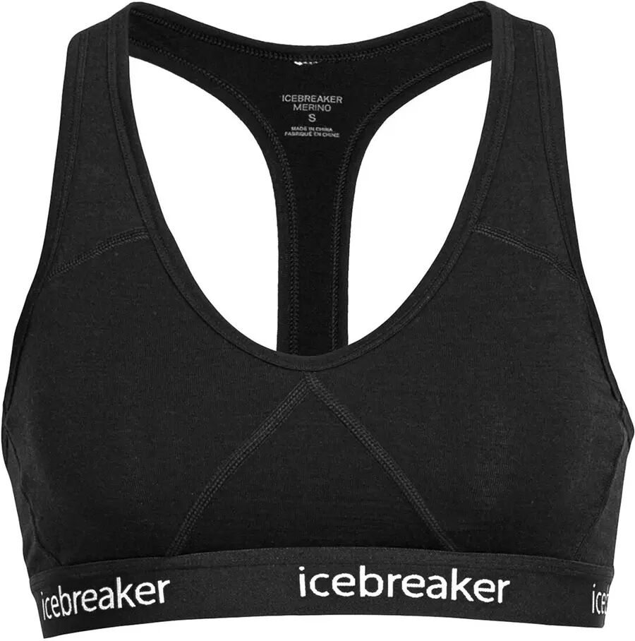 Icebreaker W Sprite Racerback - Sports-BH - Svart - M