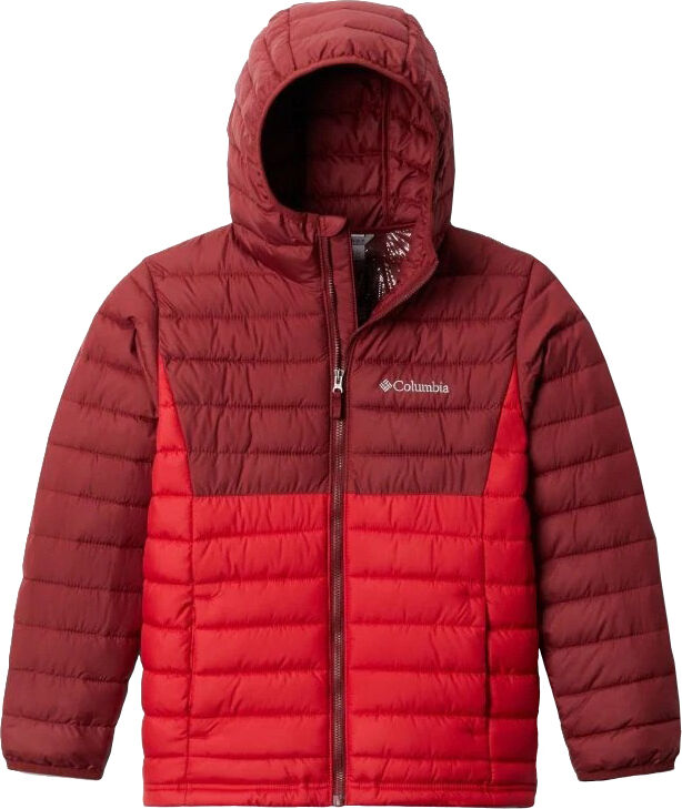 Columbia Powder Lite Hooded Jacket, isolasjonsjakke barn Mountain Red, Red Jasper 1802901-614 M (140) 2020