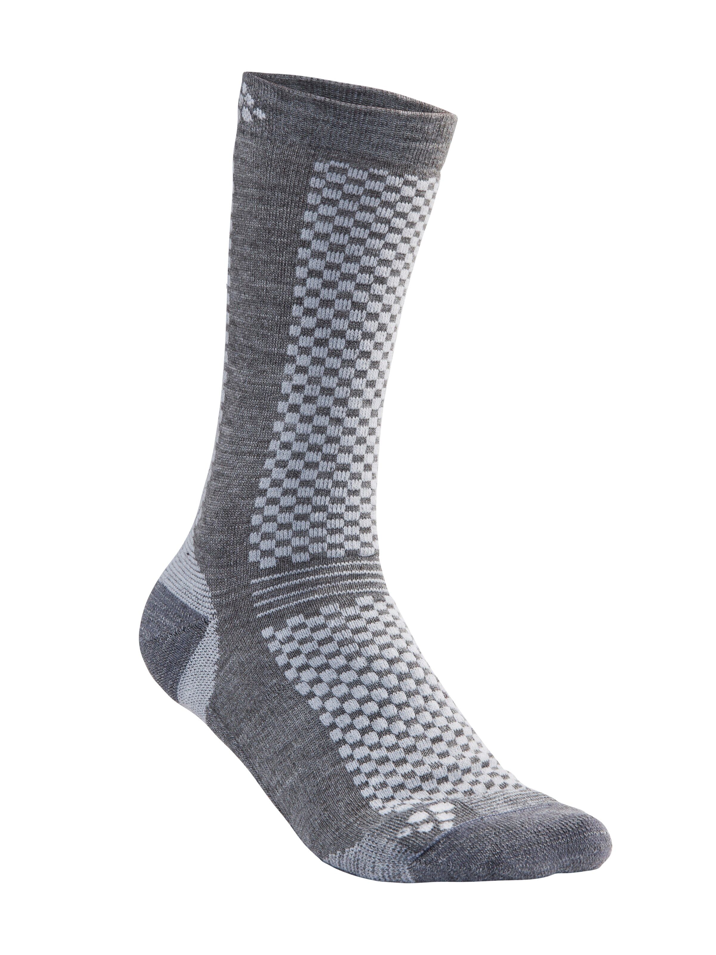 Craft Warm Mid 2-Pack Sock, treningssokker Granite/Platinum 1905544-985920 40-42 2022